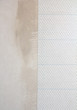 fragment of new wallpaper and plaster