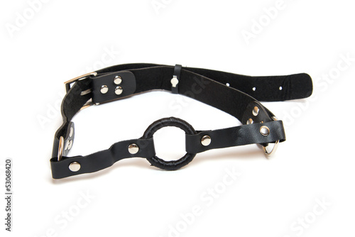 Photo: Black gag on white Black gag on white