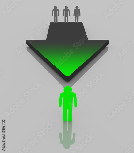 Illustration: 3d Pfeil Weg zum Erfolg, Führung, Fortschritt, Vorsprung 3d Pfeil Weg zum Erfolg, Führung, Fortschritt, Vorsprung