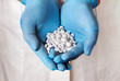 pills in hands