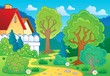 Vector: Tree theme landscape 3 Tree theme landscape 3