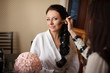 Beautiful bride in wedding day In bridal dress. newlywed woman