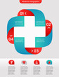 Medical and healthcare background, infographic