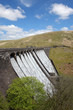 Foto: The Claerwen reservoir dam overflowing, Elan Valley Wales UK. The Claerwen reservoir dam overflowing, Elan Valley Wales UK.