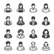 Family Icons and People Icons with White Background