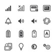Icons for Mobile Phone with White Background