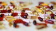 vitamins and tablets of various shapes and colors