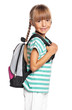 Little girl with backpack