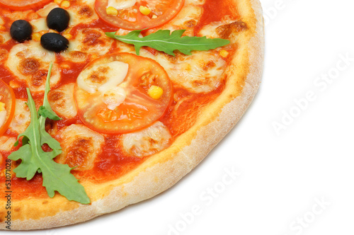 Photo: vegetarian pizza with tomato vegetarian pizza with tomato