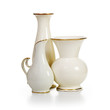 Three White Vases