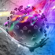 Digital illustration of 3d virus.