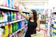 Woman buys washing powder