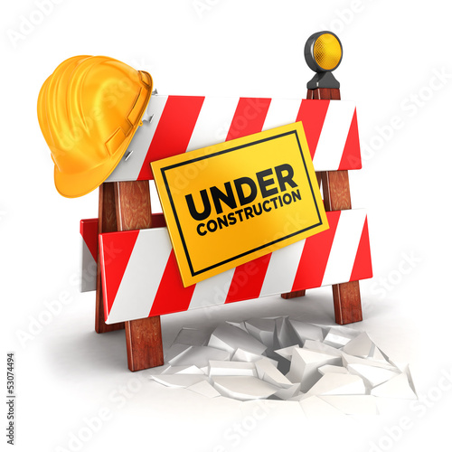 Illustration: 3d under construction 3d under construction