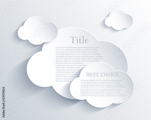 Vector: Vector cloud design element with place for your text. Eps10 Vector cloud design element with place for your text. Eps10