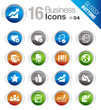 Glossy buttons - Office and Business icons
