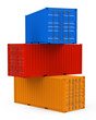 Die Frachtcontainer