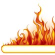 Vector: Fire Banner Fire Banner