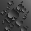 Abstract Background with Playing Cards Elements