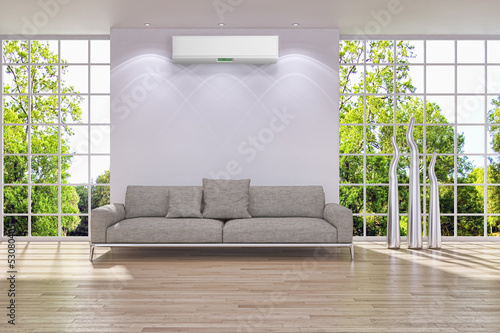 Illustration: Interno con aria condizionata Interno con aria condizionata