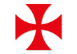 Vektor: Tatzenkreuz des Templerordens Tatzenkreuz des Templerordens