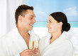 couple in spa