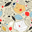 Vector: texture of autumn leaves texture of autumn leaves