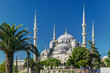 View of the Blue Mosque (Sultanahmet Camii) in Istanbul, Turkey