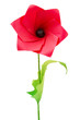 Origami poppy flower