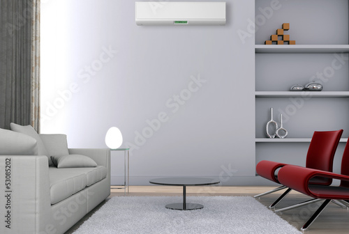 Illustration: Interno con aria condizionata Interno con aria condizionata