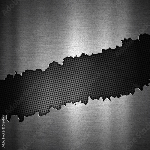 Illustration: Cracked metal background Cracked metal background