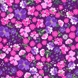 Vektor: pretty in pink floral seamless background pretty in pink floral seamless background