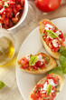 Homemade Tomato And Basil Brus...