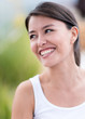 Happy woman laughing