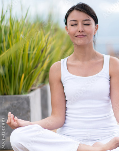 Photo: Woman doing yoga Woman doing yoga
