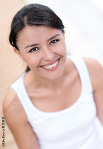 Photo: Casual woman smiling Casual woman smiling