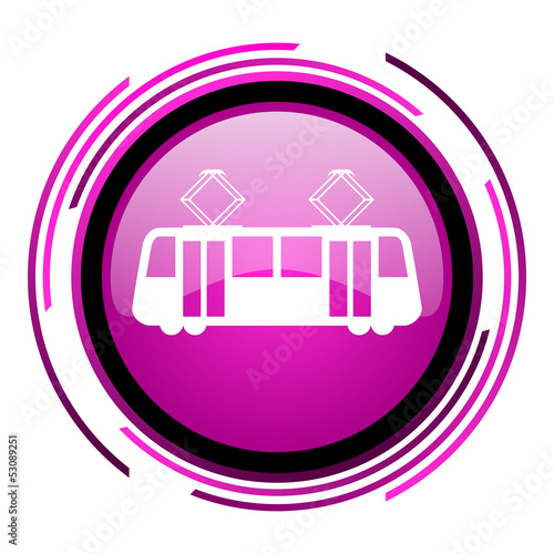 Illustration: tram icon tram icon