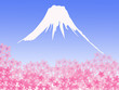 富士山と桜