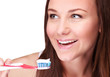 Photo: Pretty girl clean teeth Pretty girl clean teeth