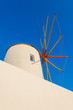 Greece Santorini island in Cyclades,  beautiful  wide view of wi