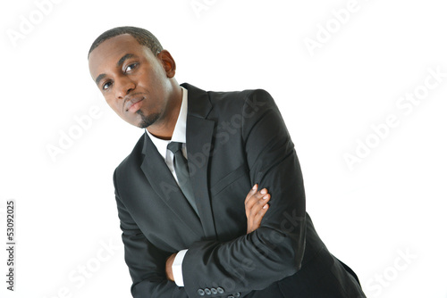 Photo: Businessman with Serious Expression Businessman with Serious Expression
