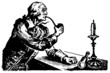 Old captain smoking pipe and thinking