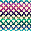 seamless retro scallop vector background