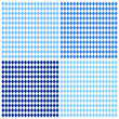 4 Seamless Pattern Octoberfest Blue Mix