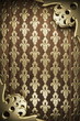gold on wood background