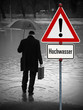 Foto: Hochwasser Warnung Hochwasser Warnung