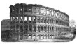 Ancient Rome : Colyseum - View 19th century