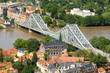 Dresden Blaues Wunder areal during inundation 2013, Elbe 840cm h