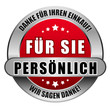 5 Star Button rot FÜR SIE PERSÖNLICH DFIE WSD