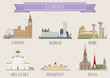 Vektor: City symbol. Europe City symbol. Europe