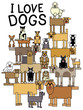 Vector: I Love Dogs I Love Dogs